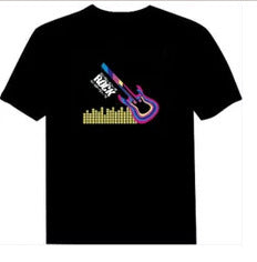 Voice-Activated Luminous Short Sleeve T-Shirt