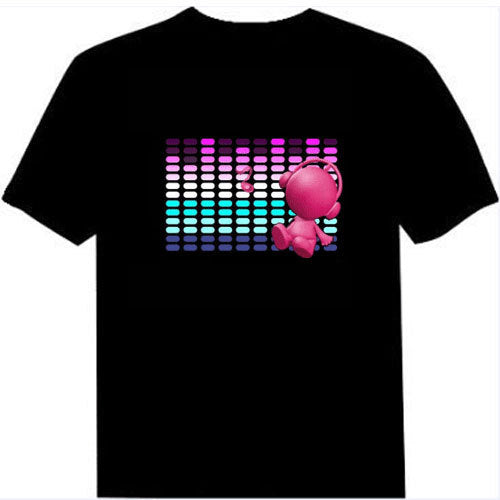Voice-Activated Luminous Short Sleeve T-Shirt