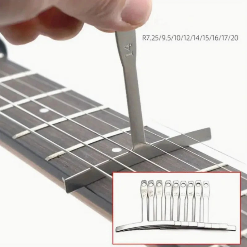 Understring Radius Gauge T-Ruler – Guitar Setup Measuring Tool