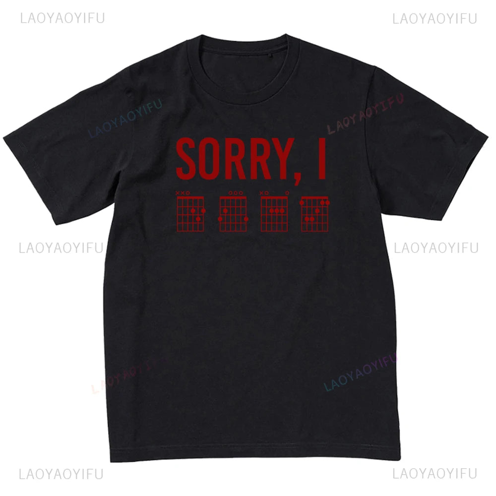 Short Sleeve  T-shirt Band Costume for Guitarist Customizable Graphic T Shirts Mens Clothing Camisas Streetwear