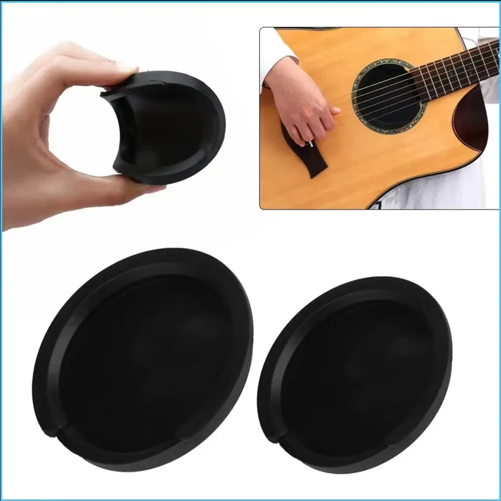 Acoustic-Electric Guitar Sound Hole Cover Classical Noise Reduction/8.6/10cm Soundhole Cover Buffer Protector Guitar Parts