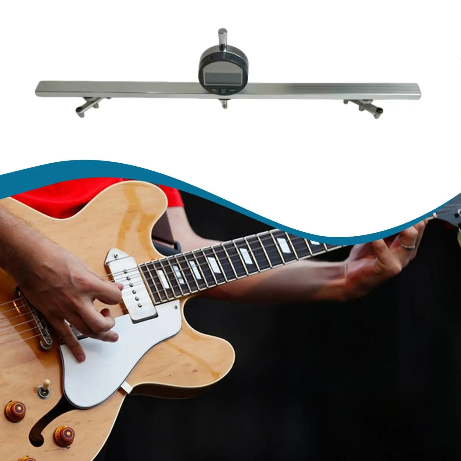 Guitar Neck Relief Gauge – Nut Height & Curvature Measuring Tool