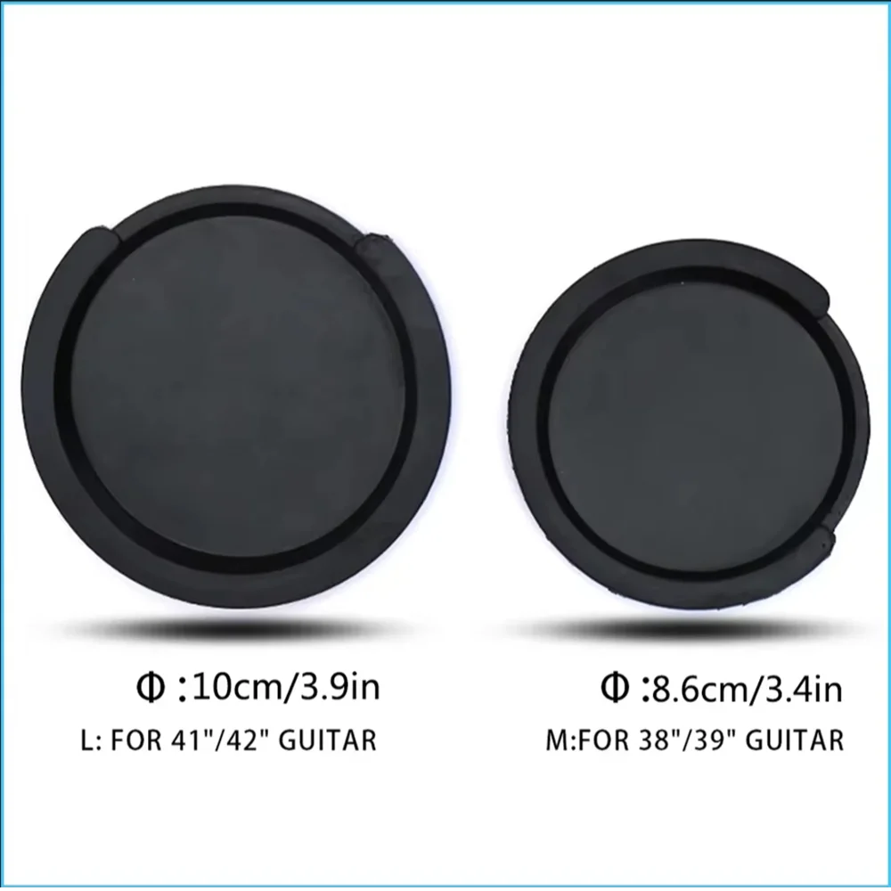 Acoustic-Electric Guitar Sound Hole Cover Classical Noise Reduction/8.6/10cm Soundhole Cover Buffer Protector Guitar Parts