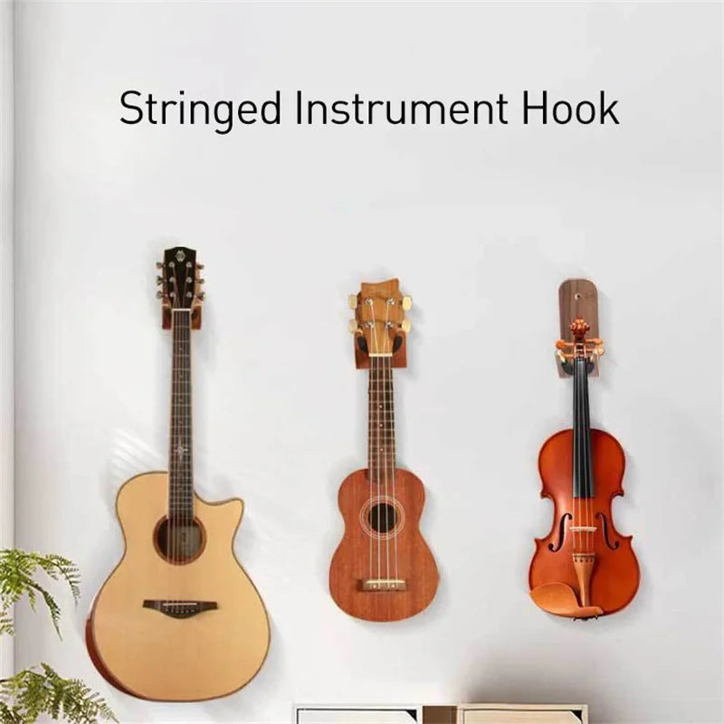Space-Saving Guitar Wall Hanger — Multi-Instrument Storage Rack, Heavy Load Bearing