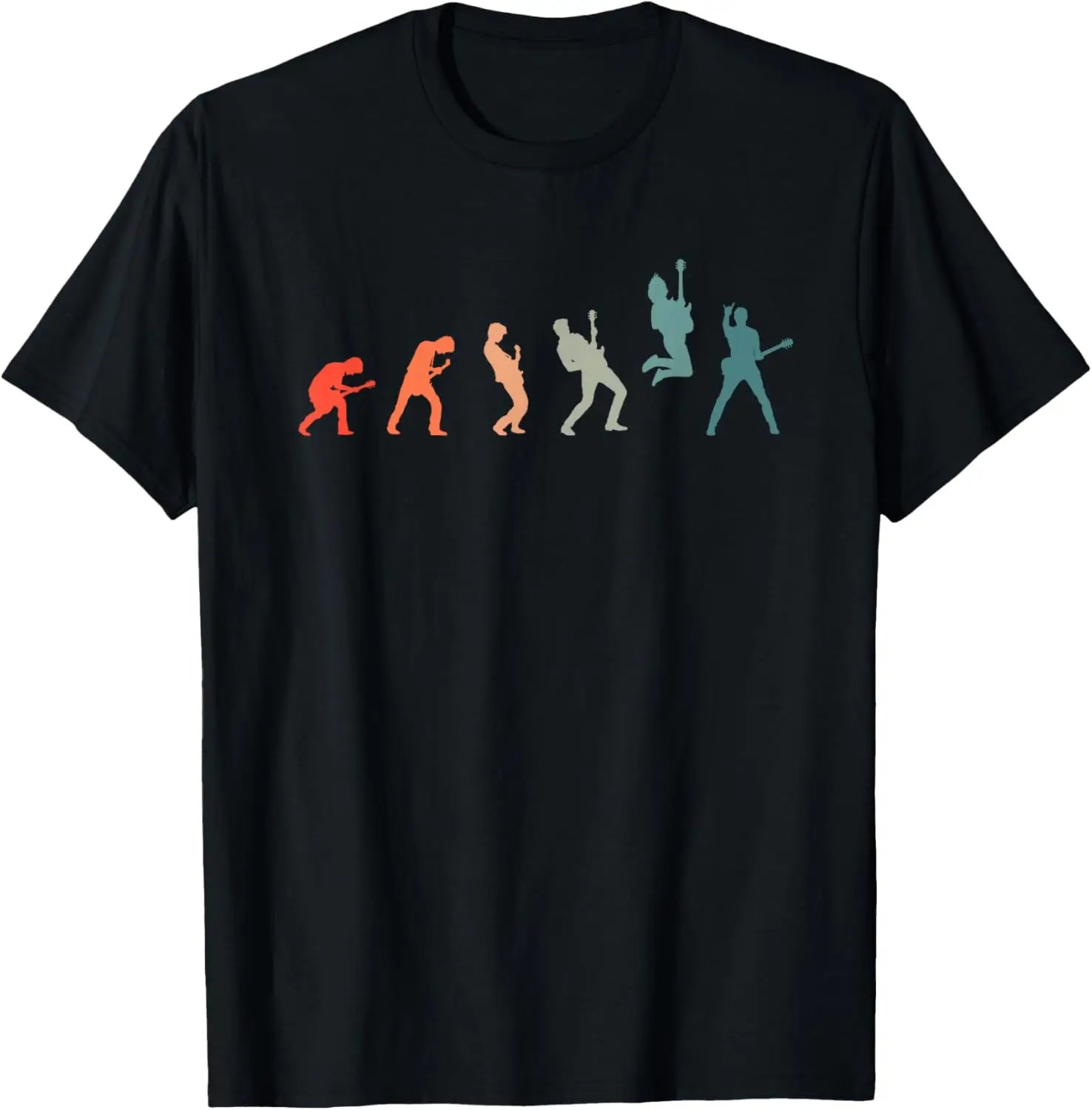 Short Sleeve  T-shirt Band Costume for Guitarist Customizable Graphic T Shirts Mens Clothing Camisas Streetwear
