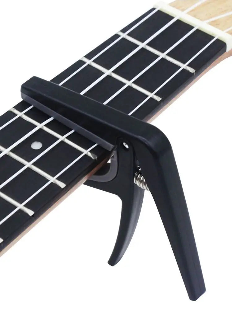 Ukulele Capo — Lightweight Tuning Clamp for 4-String & Acoustic Guitar