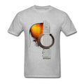 Men's Guitar Graphic T Shirt 3D Print Music Guitar Short Sleeve T-Shirt Tops Summer Casual Crew Neck Tees Oversize Men Clothing