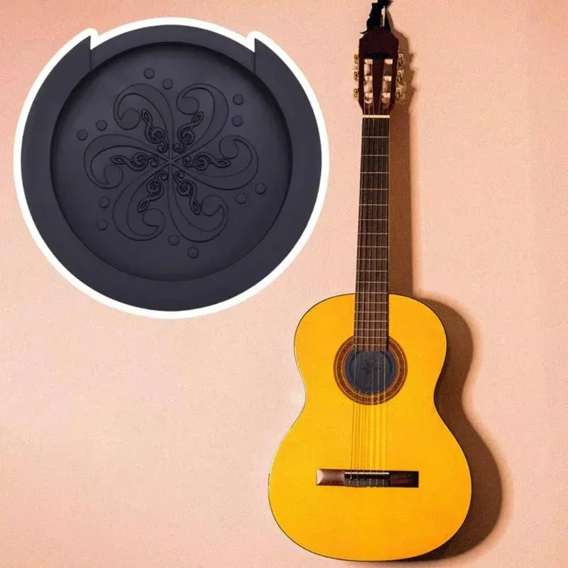 Acoustic-Electric Guitar Sound Hole Cover Classical Noise Reduction/8.6/10cm Soundhole Cover Buffer Protector Guitar Parts