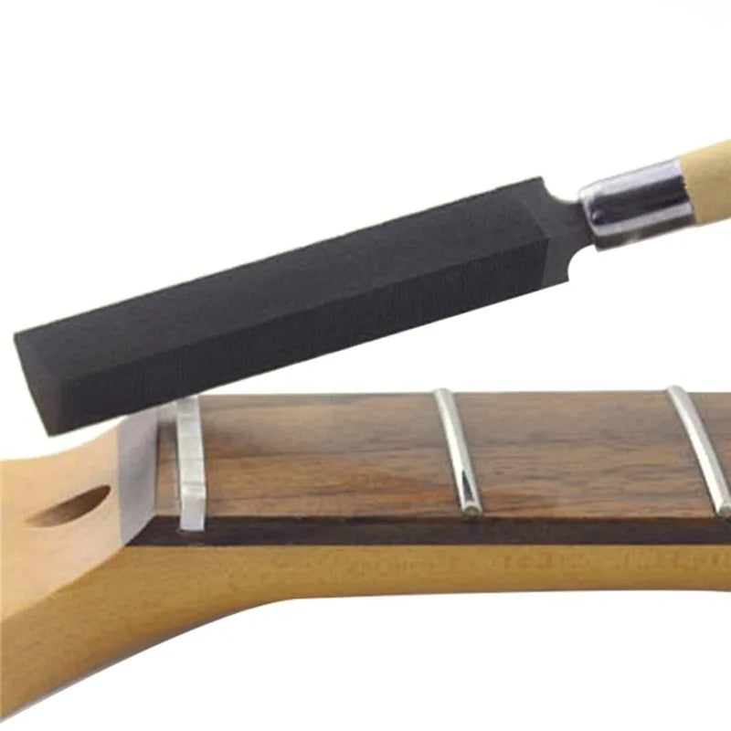 Portable Guitar Nut Slot File – Wooden Handle Repair Tool