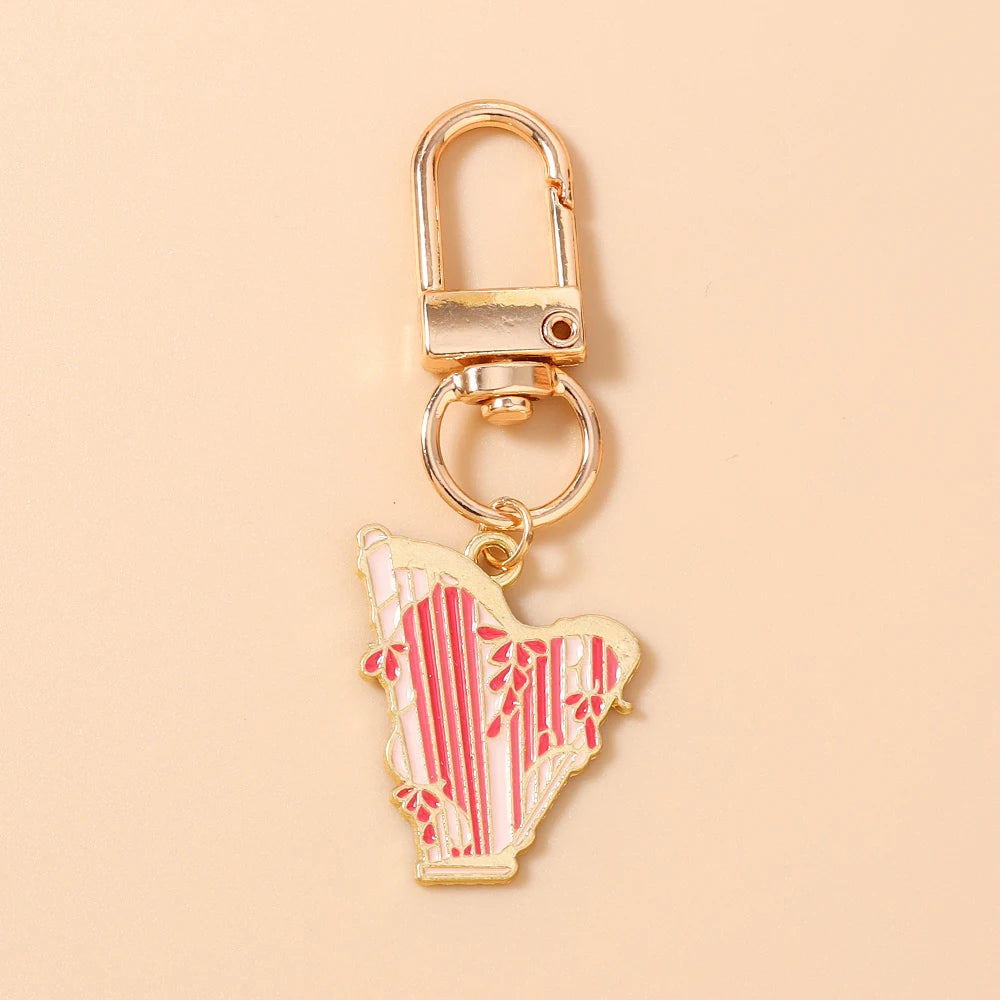 Guitar Keychain for Women – Musical Instrument Key Ring Bag Pendant Gift