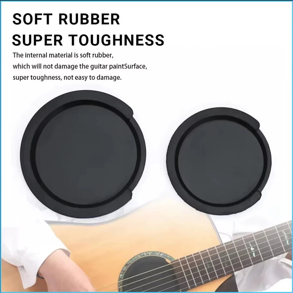 Acoustic-Electric Guitar Sound Hole Cover Classical Noise Reduction/8.6/10cm Soundhole Cover Buffer Protector Guitar Parts