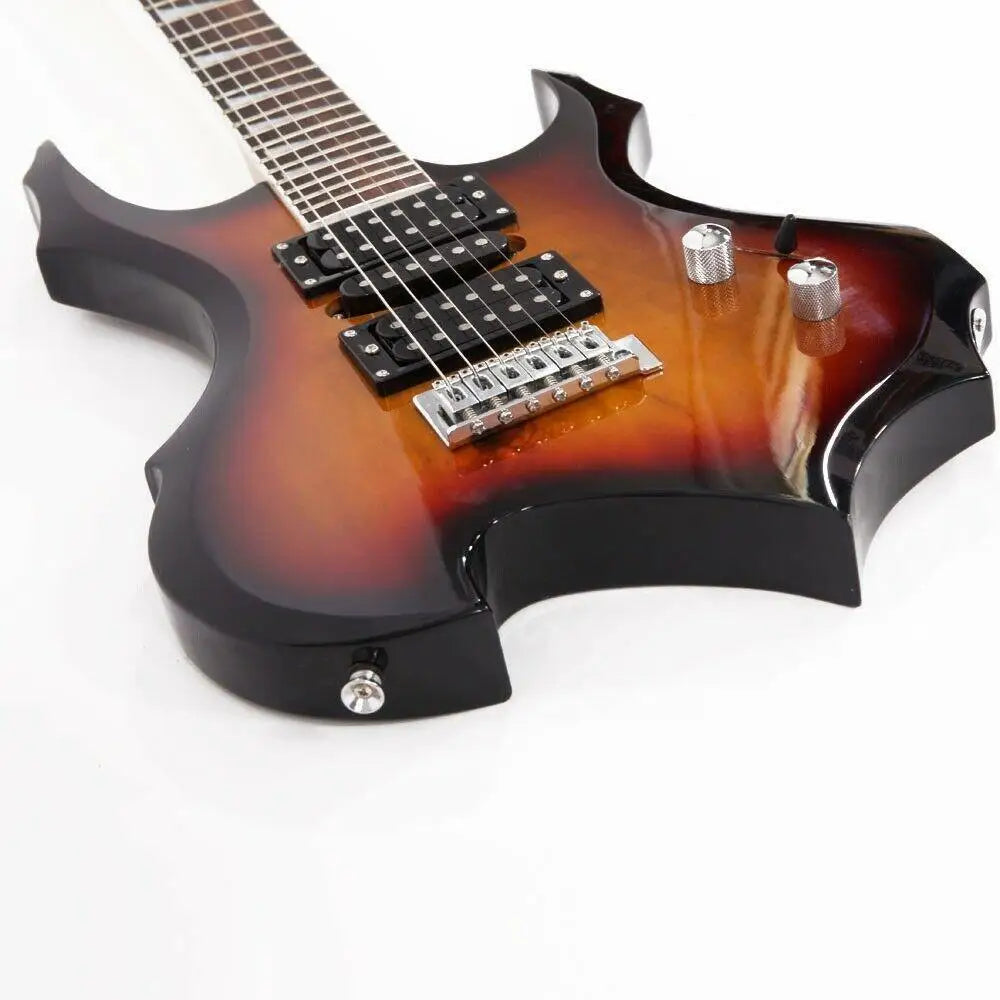 Burning Fire 6-String Electric Guitar Kit with Bag & 20W Amp