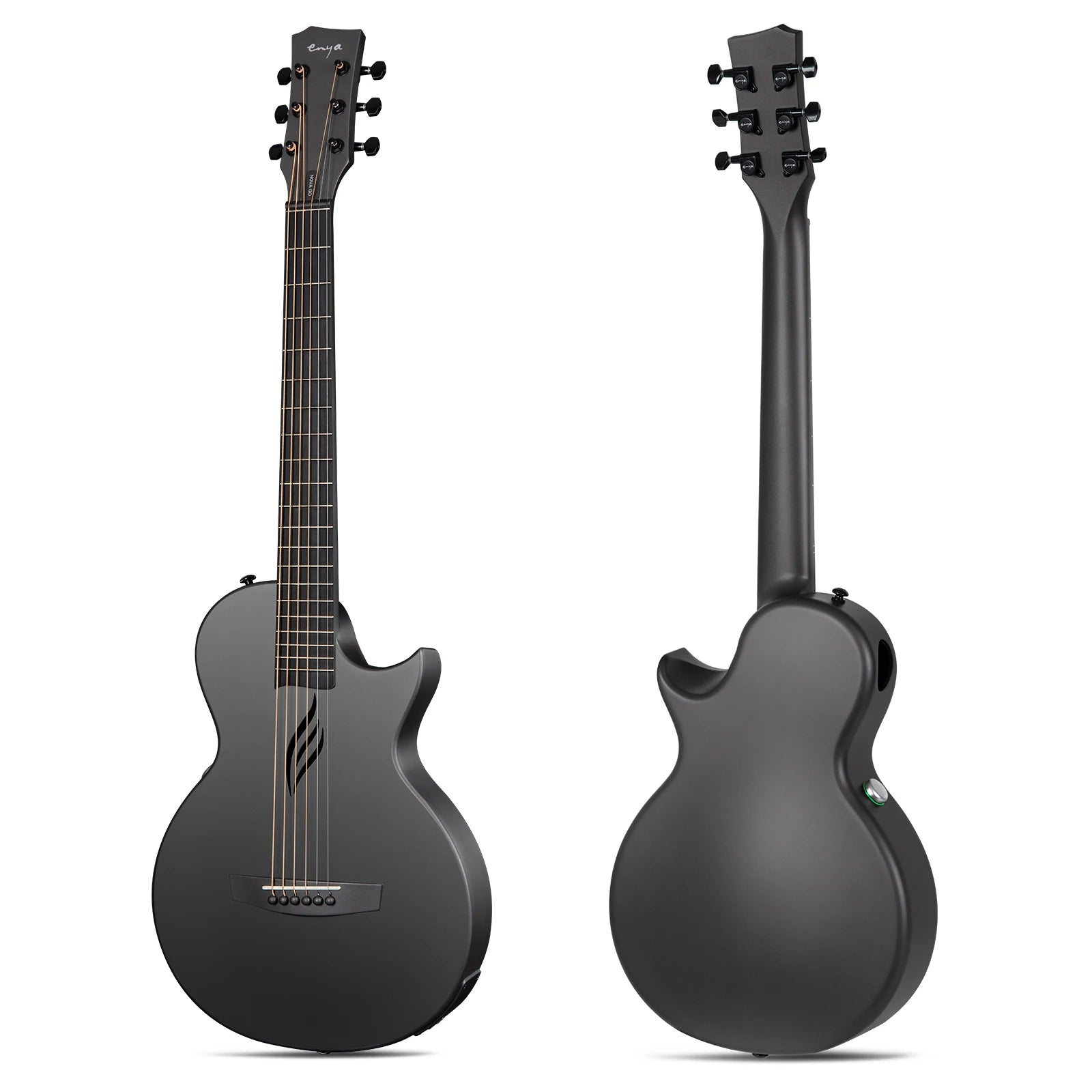 Enya NOVA GO SP1 35” Smart Carbon Fiber Acoustic-Electric Guitar | Travel Guitar Bundle