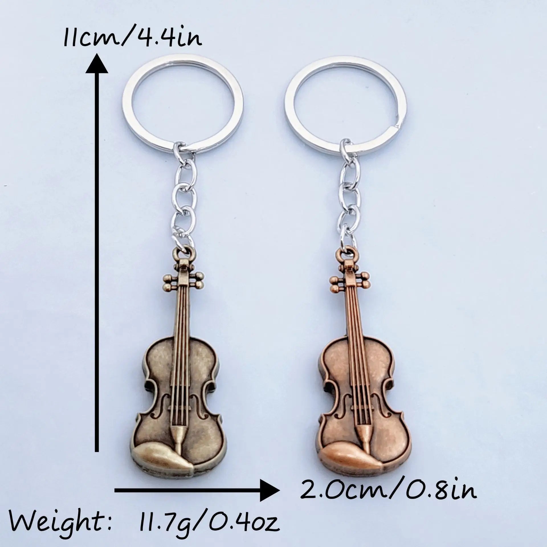 Vintage Guitar Violin Keychain – Bag Pendant Couple Gift