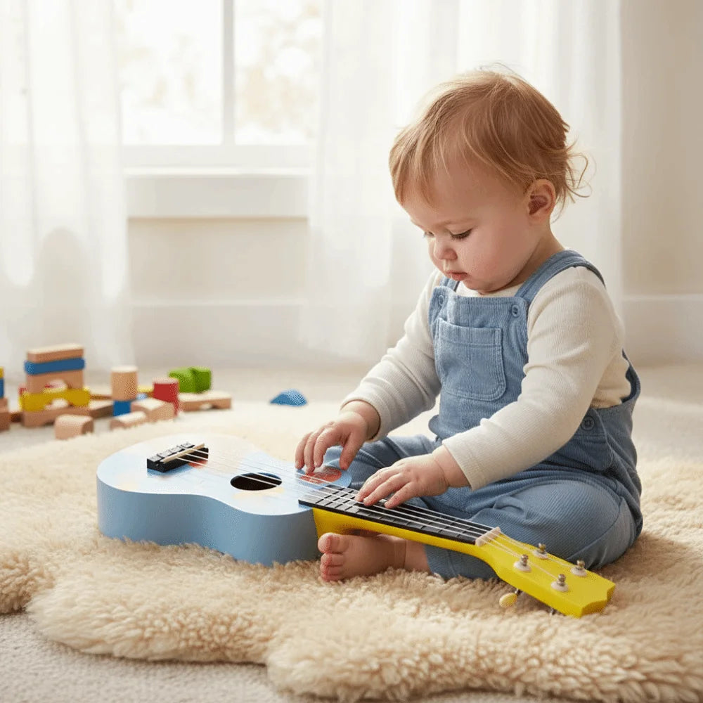 21-Inch Wooden Beginner Ukulele for Students