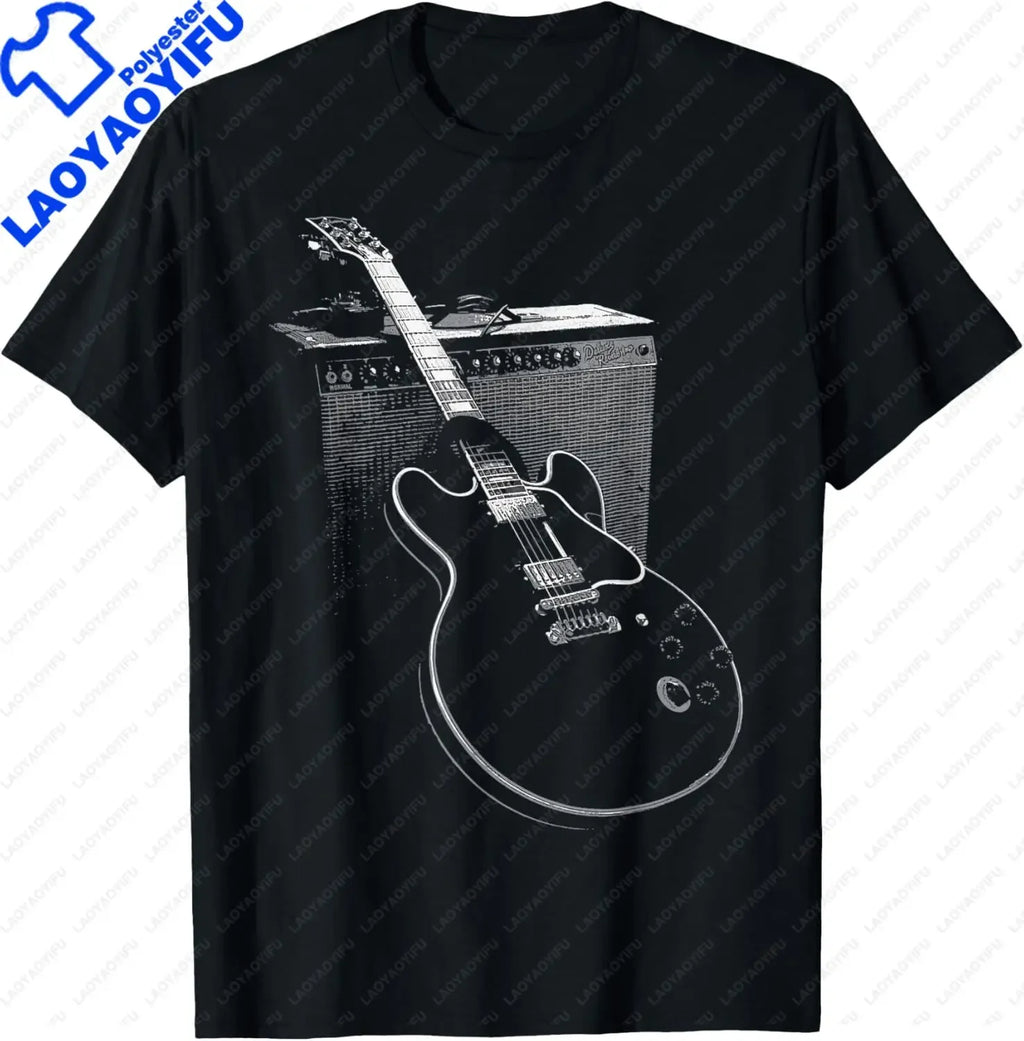 Legendary Blues Guitar and Amp T Shirt Music Gifts Unisex Summer Soft Tops Custom Printed Graphic Shirts Camisetas