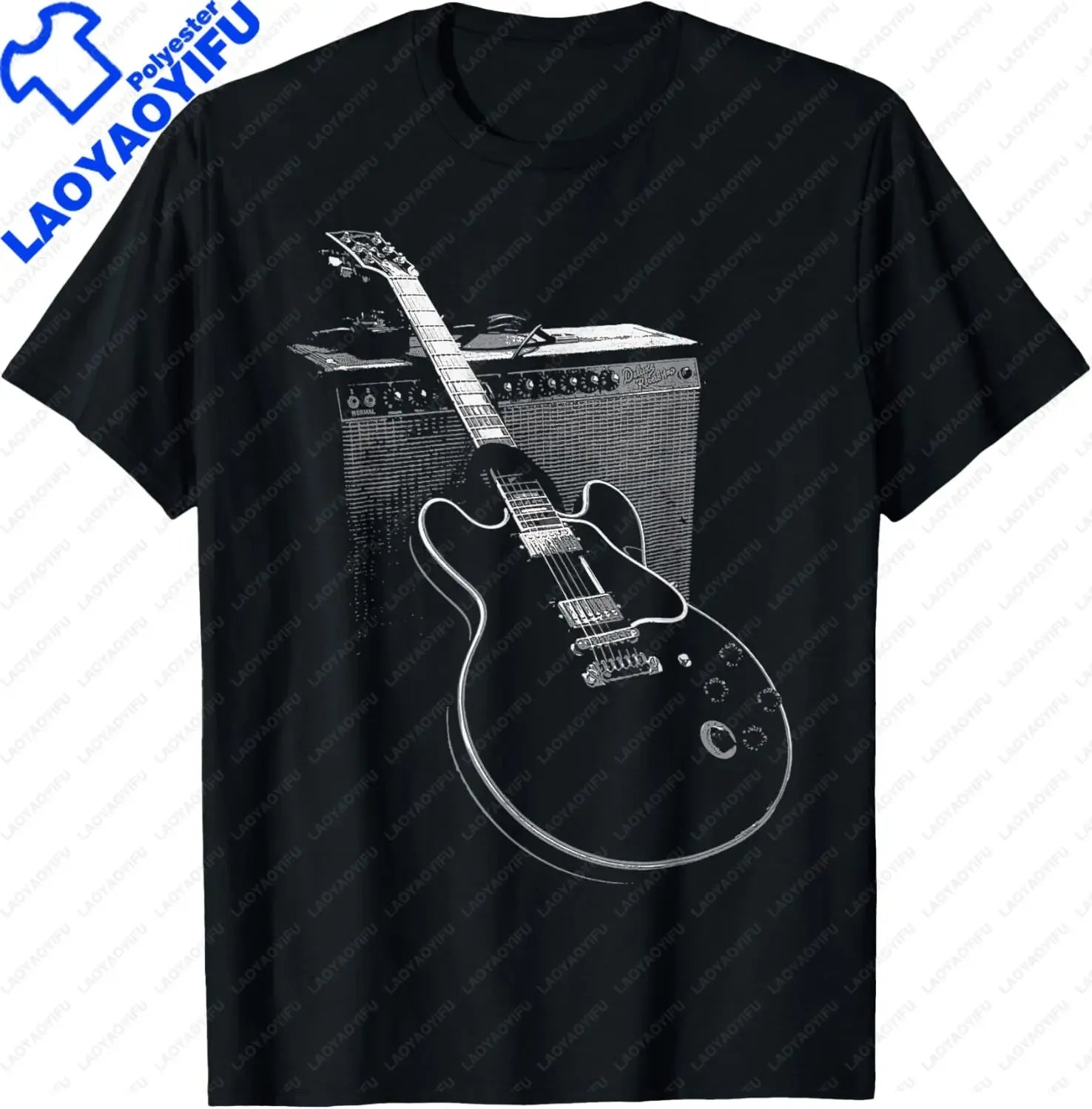 Legendary Blues Guitar and Amp T Shirt Music Gifts Unisex Summer Soft Tops Custom Printed Graphic Shirts Camisetas