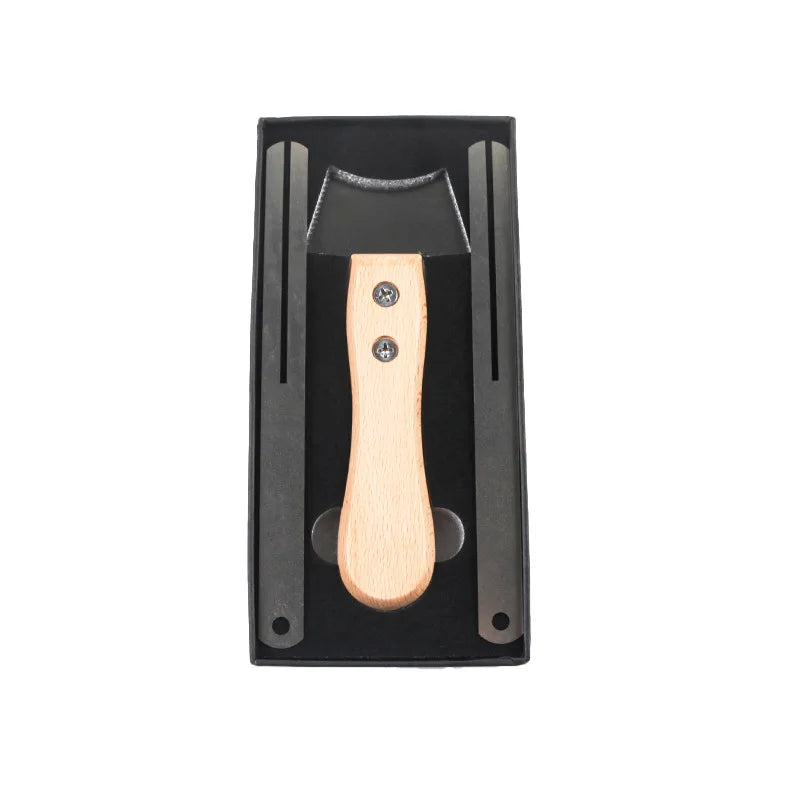 Stainless Steel Guitar Groove Cleaning Tool – Wooden Handle Repair File