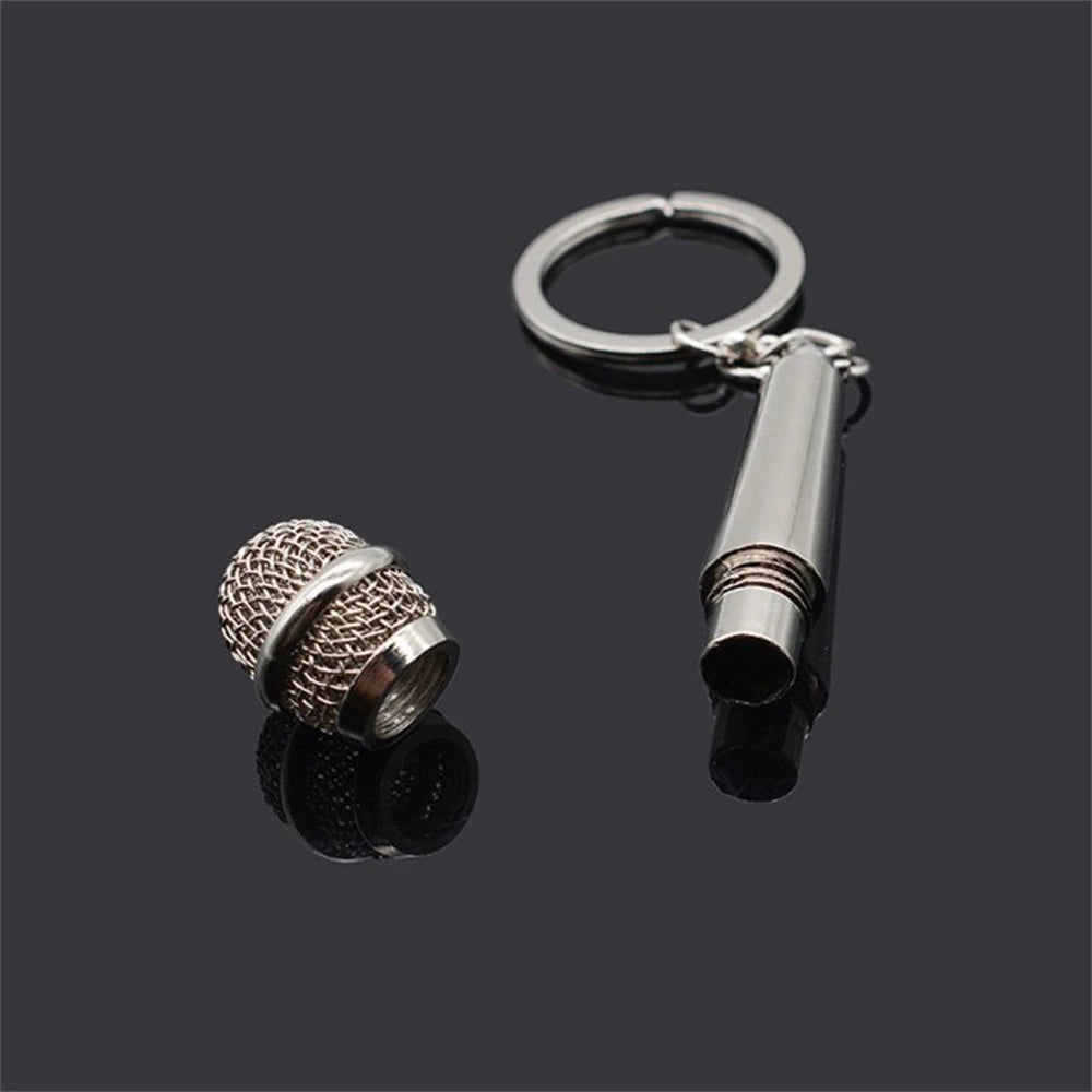 Retro Music Keychain – Microphone Piano Saxophone Pendant Kids Gift