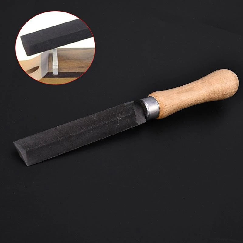 Portable Guitar Nut Slot File – Wooden Handle Repair Tool