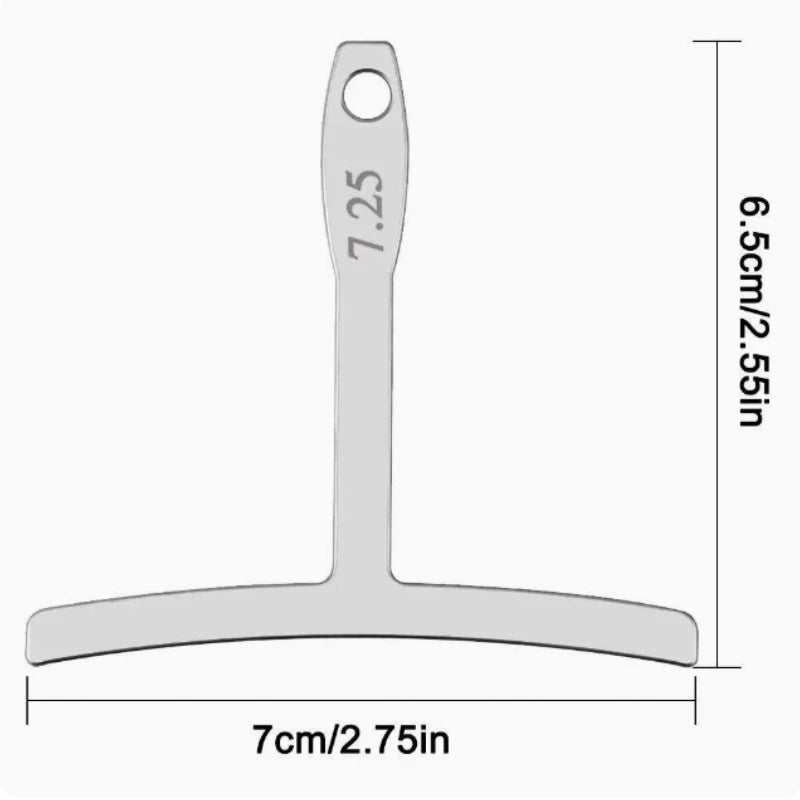 Understring Radius Gauge T-Ruler – Guitar Setup Measuring Tool