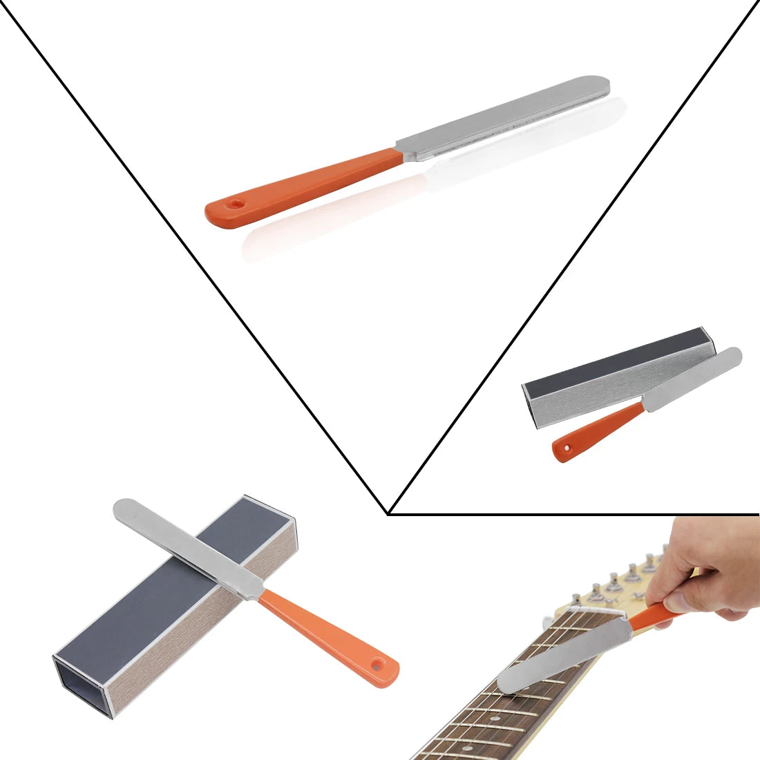 Guitar Fret Crowning File – Acoustic & Electric Repair Tool