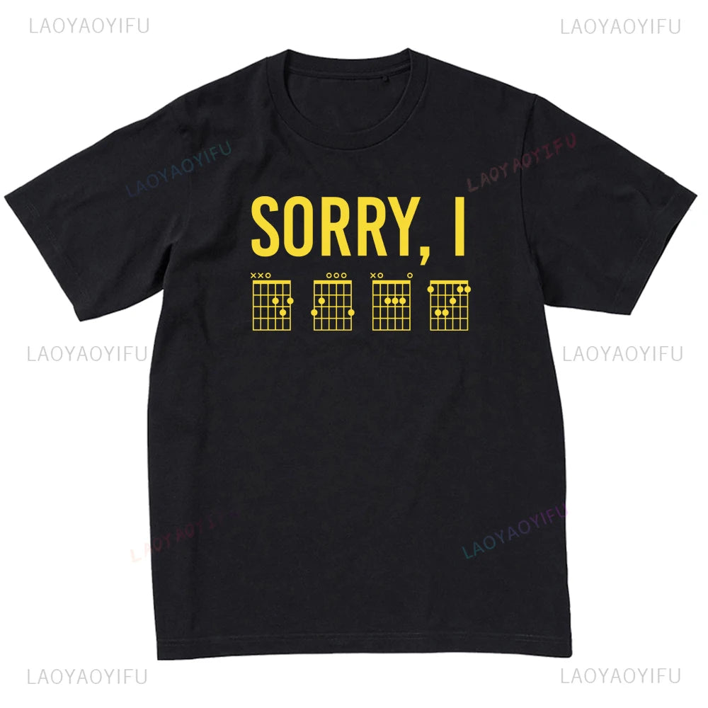 Short Sleeve  T-shirt Band Costume for Guitarist Customizable Graphic T Shirts Mens Clothing Camisas Streetwear
