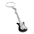 Metal Painted Guitar Keychain – Creative Instrument Pendant Gift