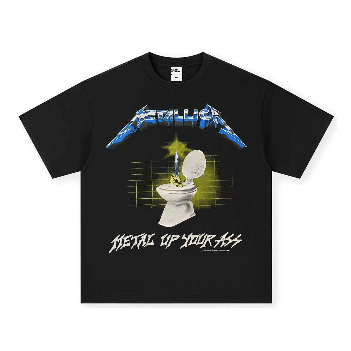T-shirt Vintage À Manches Courtes Groupe De Rock Rétro Américain Imprimé Pur Coton Pour Hommes Et Femmes