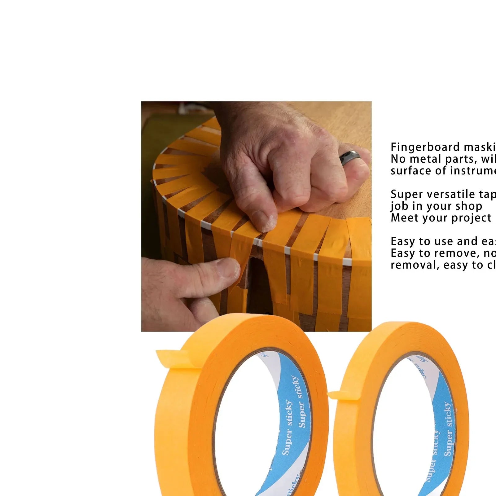 3-Pack Guitar Fretboard Masking Tape – Protective Repair Tape