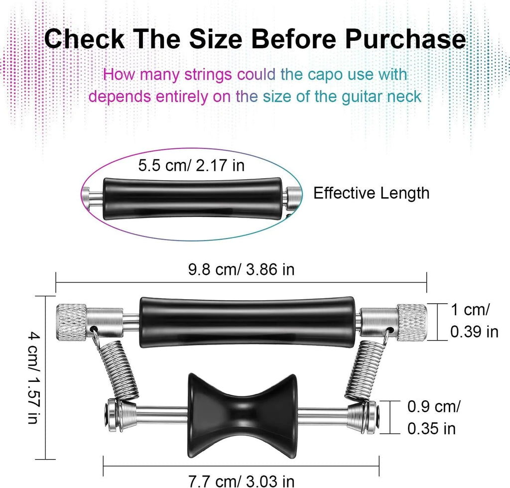 Rolling Slide Guitar Capo — Effortless One-Hand Tuning for Acoustic & Electric