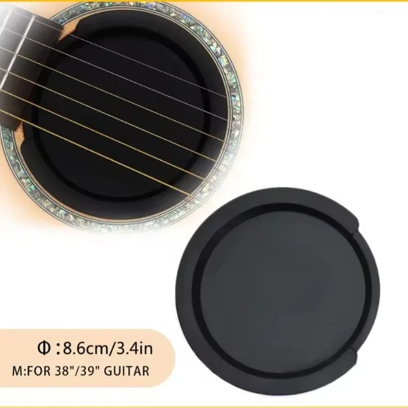 Acoustic-Electric Guitar Sound Hole Cover Classical Noise Reduction/8.6/10cm Soundhole Cover Buffer Protector Guitar Parts