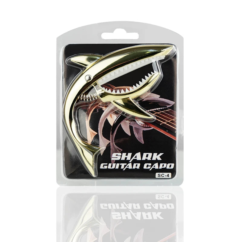 Shark Guitar Capo — Unique Metal Design for Acoustic & Electric Guitar