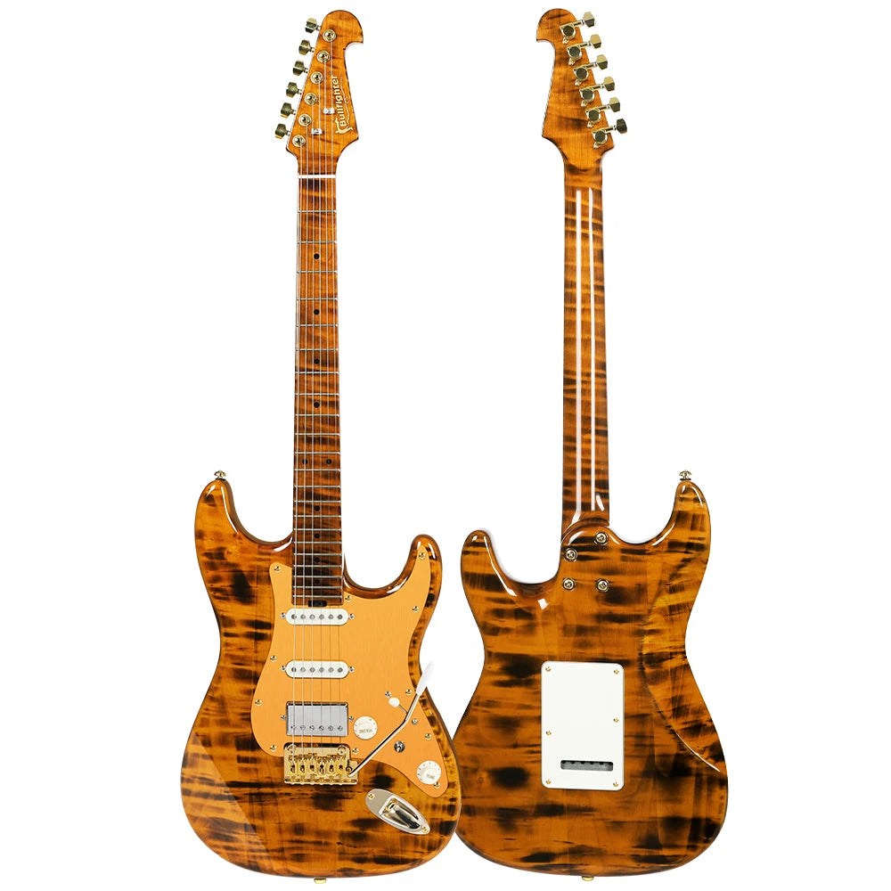 Vintage Electric Guitar with Roasted Maple Neck