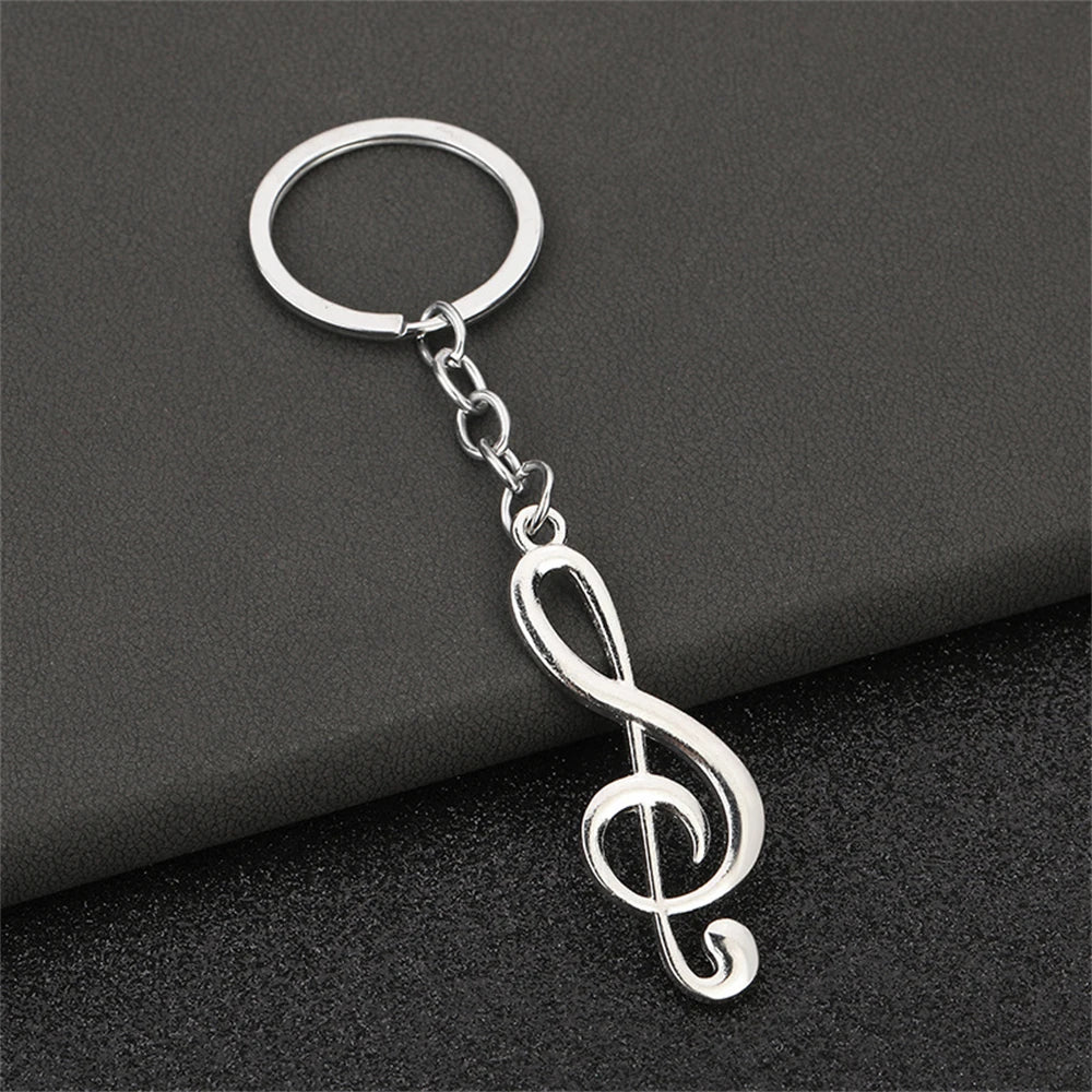 Retro Music Keychain – Microphone Piano Saxophone Pendant Kids Gift