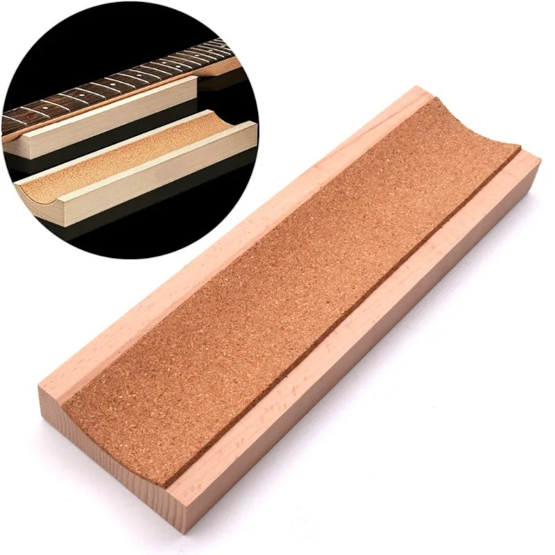 Wood Guitar Neck Rest Cradle — Luthier Support Caul for Guitar, Bass & Ukulele