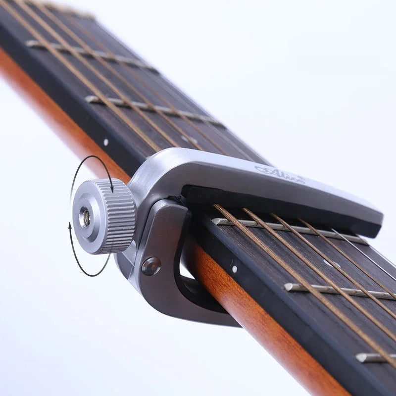 Universal Spring Capo for Guitar, Bass & Ukulele — Metal, Quick-Change