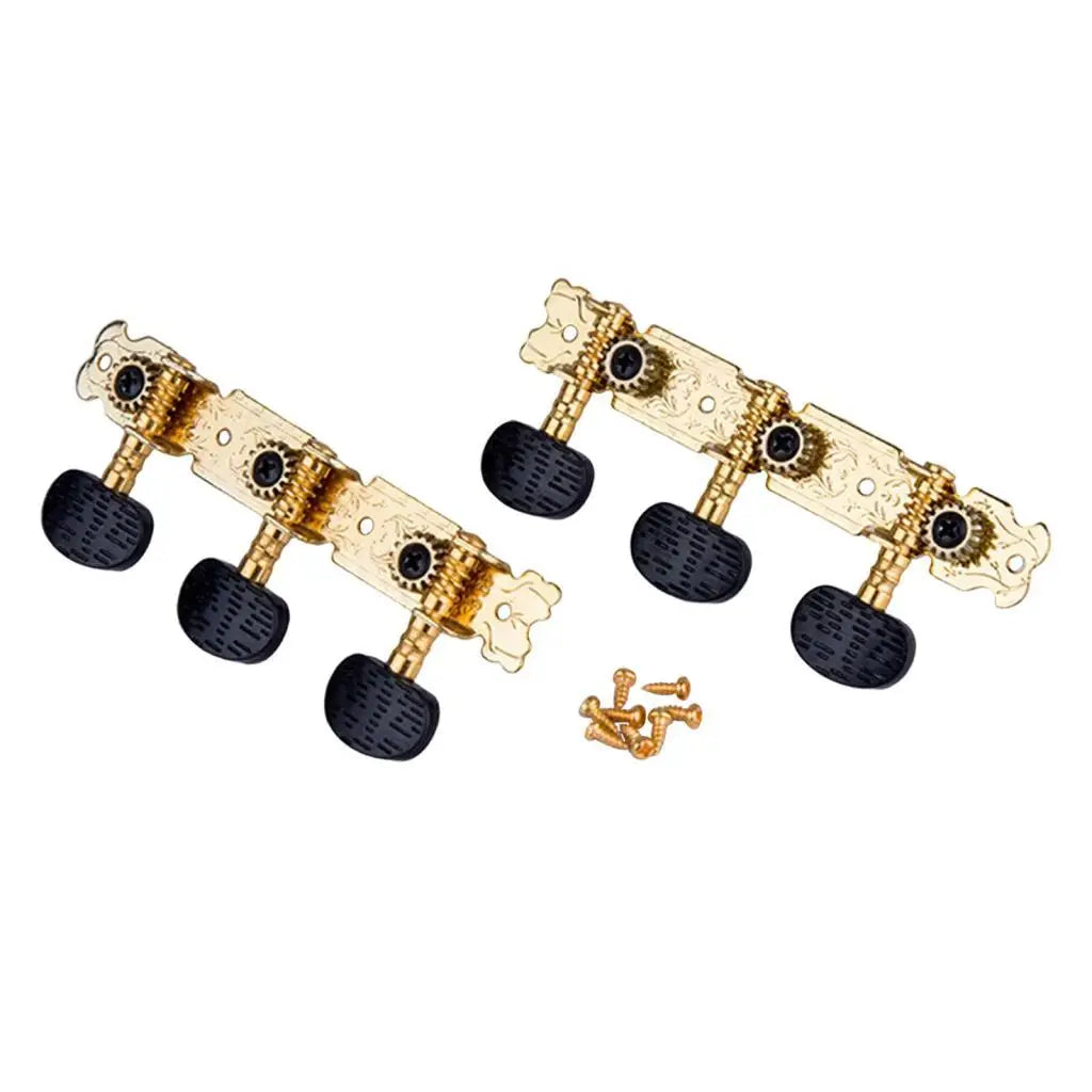 Gold Acoustic Guitar Tuning Pegs – 2-Piece Replacement Set