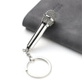 Retro Music Keychain – Microphone Piano Saxophone Pendant Kids Gift