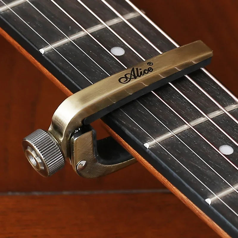 Universal Spring Capo for Guitar, Bass & Ukulele — Metal, Quick-Change
