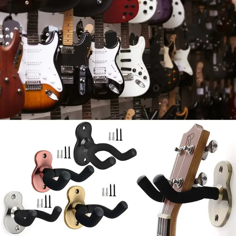 Bent Wood Guitar Wall Hanger — Heavy Duty Unique Design for Acoustic, Electric & Bass