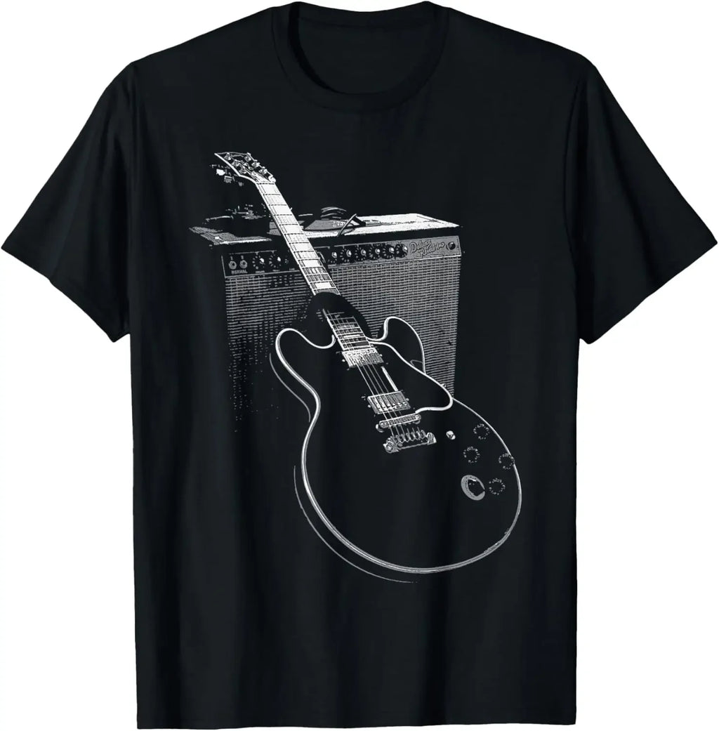 Legendary Blues Guitar and Amp T Shirt Music Gifts Unisex Summer Soft Tops Custom Printed Graphic Shirts Camisetas