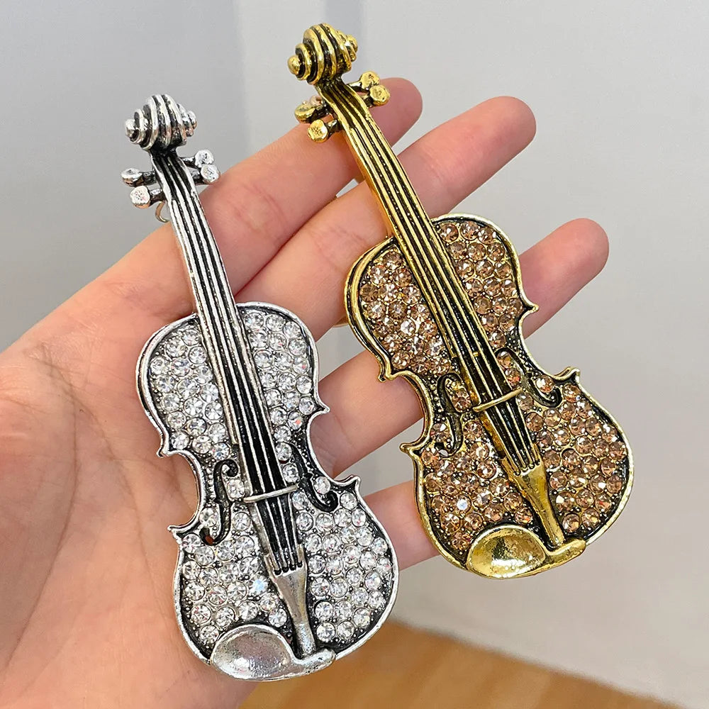 Vintage Guitar Violin Keychain – Bag Pendant Couple Gift