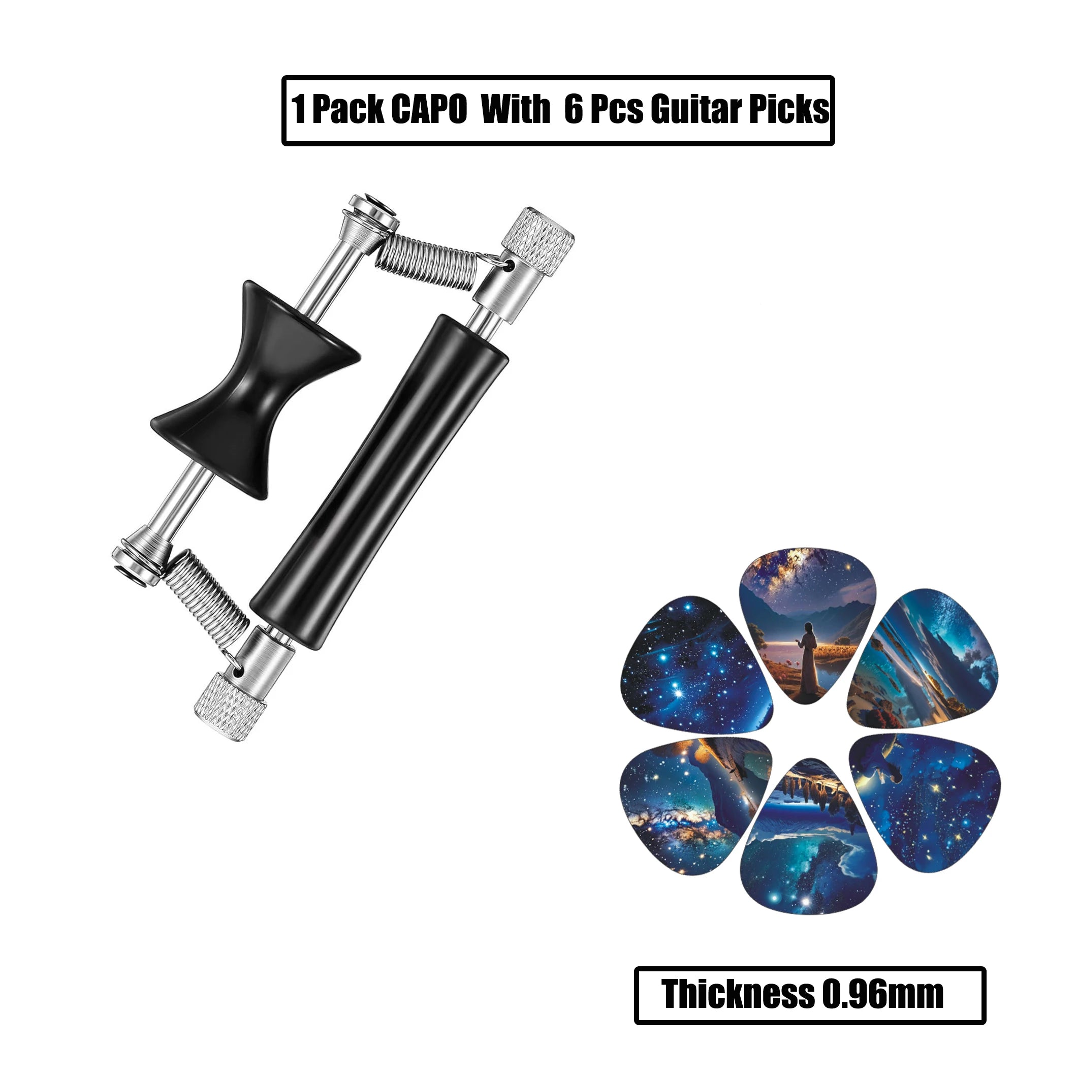Rolling Slide Guitar Capo — Effortless One-Hand Tuning for Acoustic & Electric