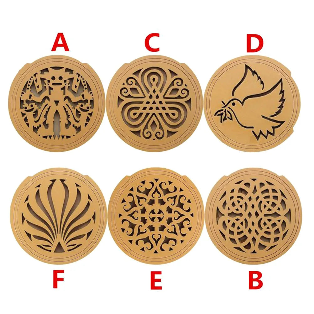 Acoustic Guitar Sound Hole Cover Made of Premium Wood Feedback Control Guitar Accessory Standard Size Chic Delicate Design
