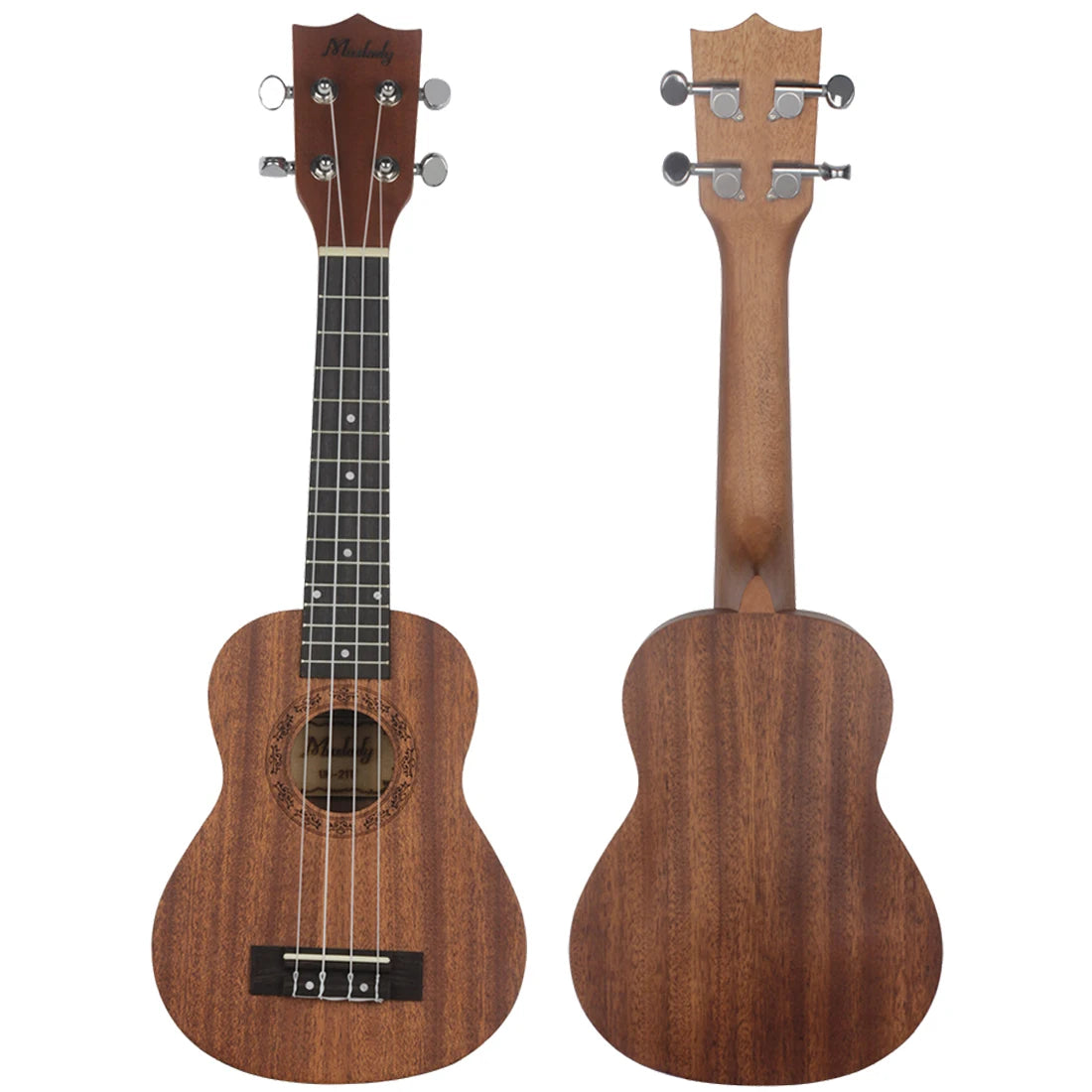 Muslady 21-Inch Solid Wood Ukulele for Beginners