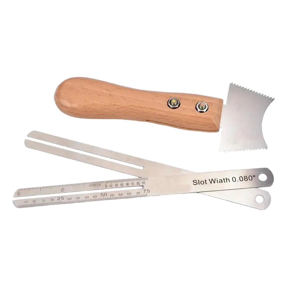 Guitar Nut Slot & Fret Scraper Kit – Stainless Steel Repair Tools