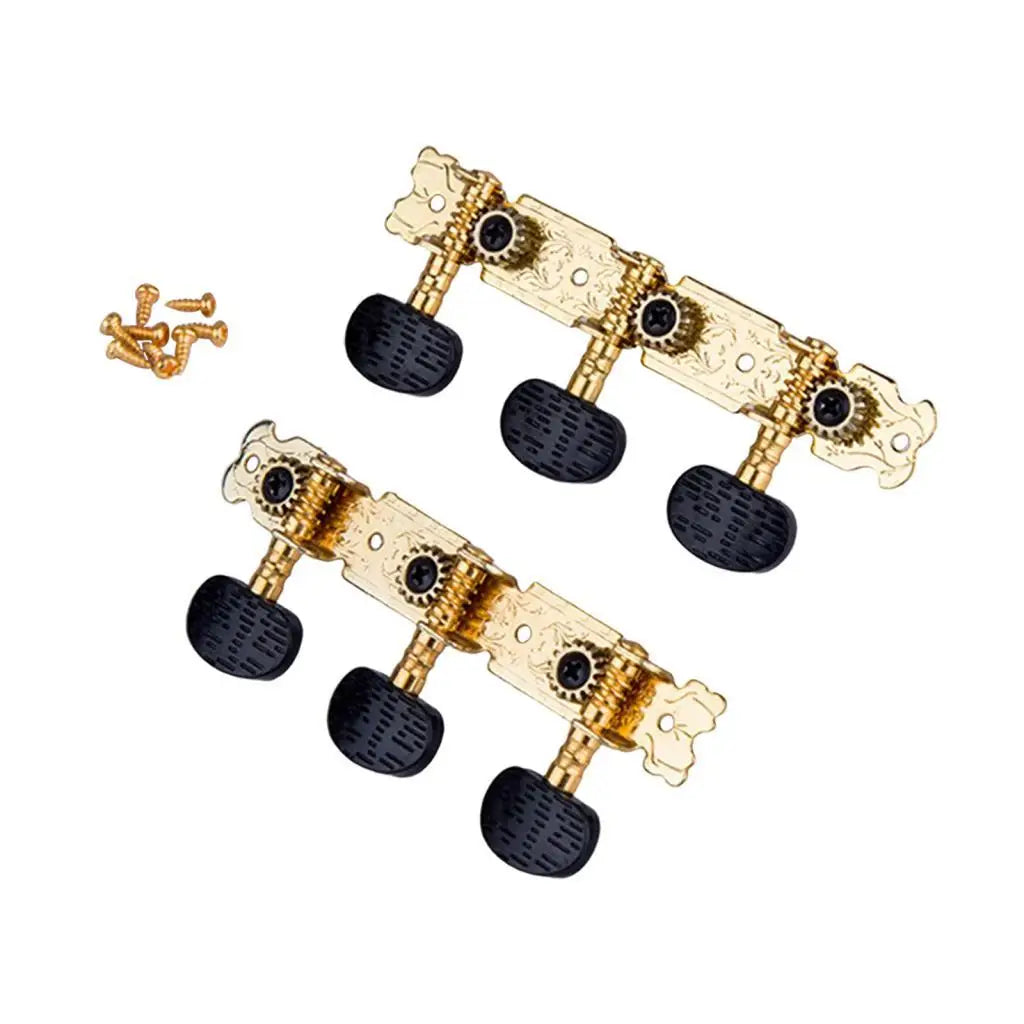 Gold Acoustic Guitar Tuning Pegs – 2-Piece Replacement Set