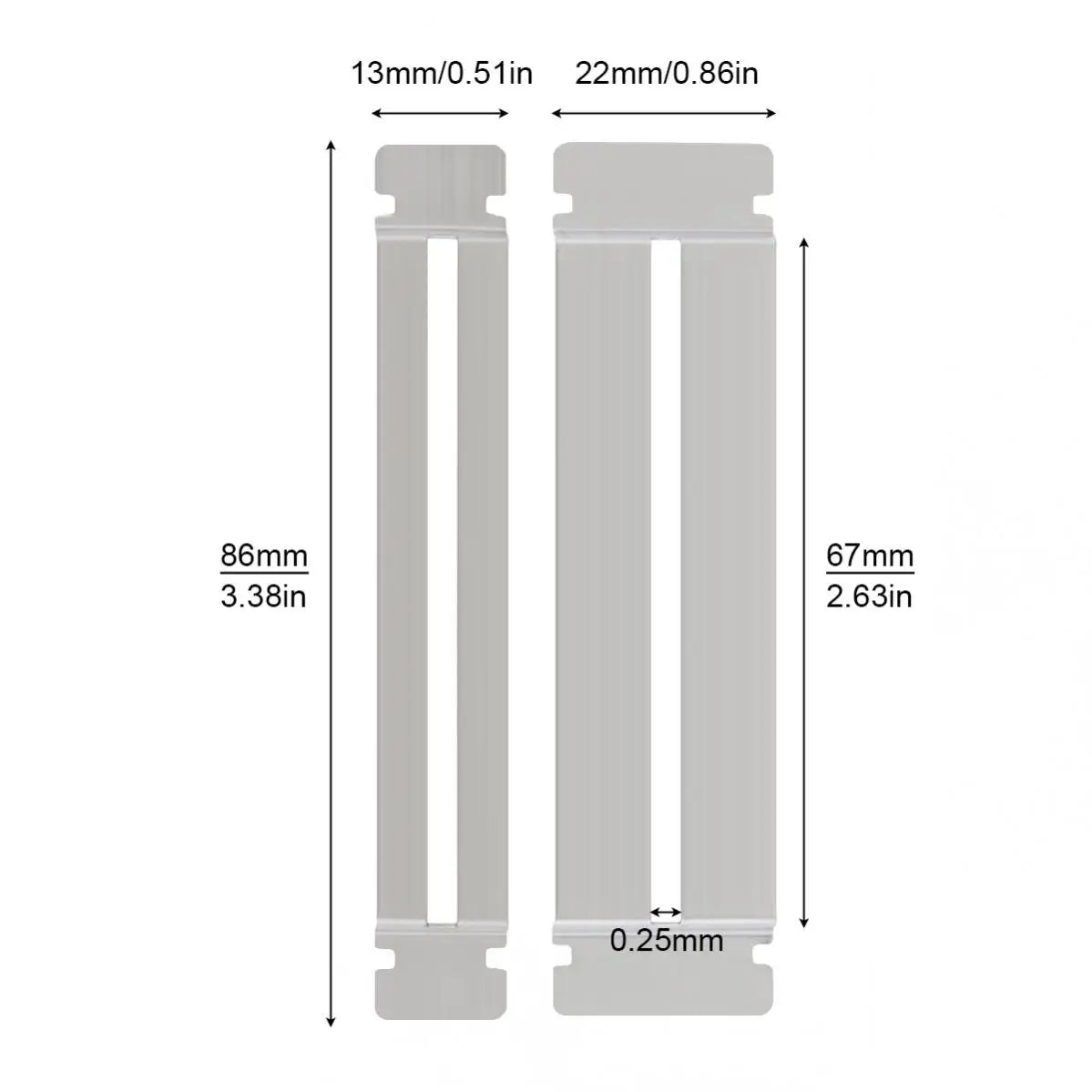 2-Piece Fretboard Guard Set – Stainless Steel Fret Protectors