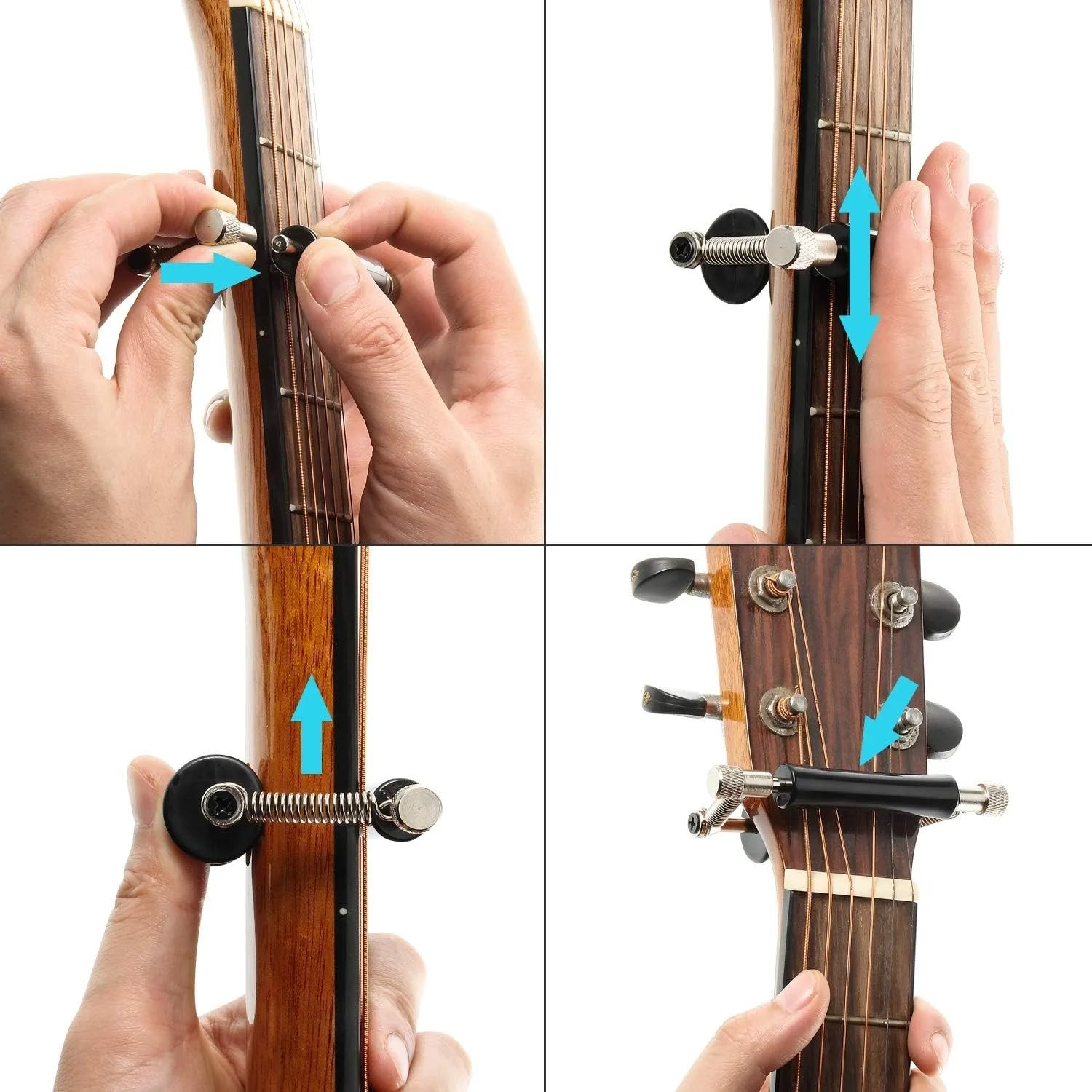 Rolling Slide Guitar Capo — Effortless One-Hand Tuning for Acoustic & Electric